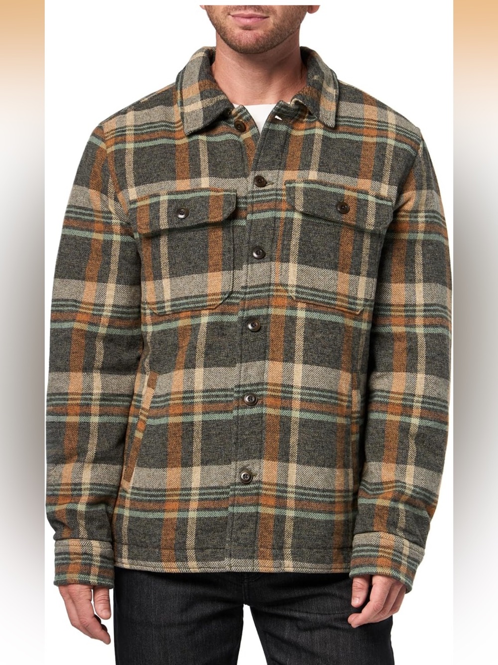 Lucky Brand Men's Plaid Flannel Shirt Jacket Shacket 100% cotton NWT size S